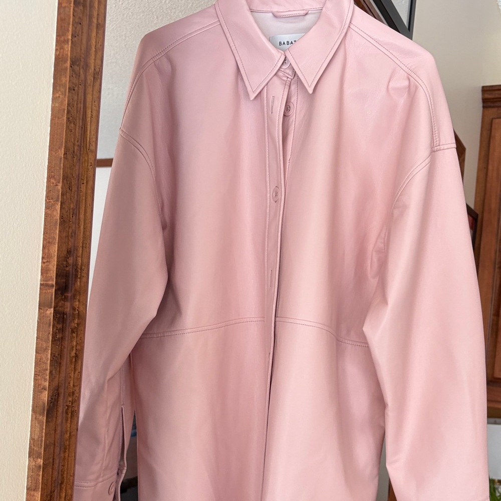 Aritzia Babaton Vegan Leather jacket size large